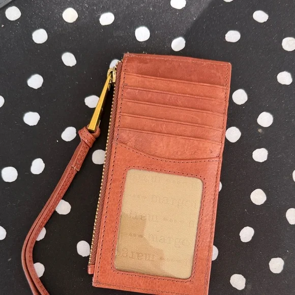 Margot Tan Leather Card Holder - Picture 2 of 4